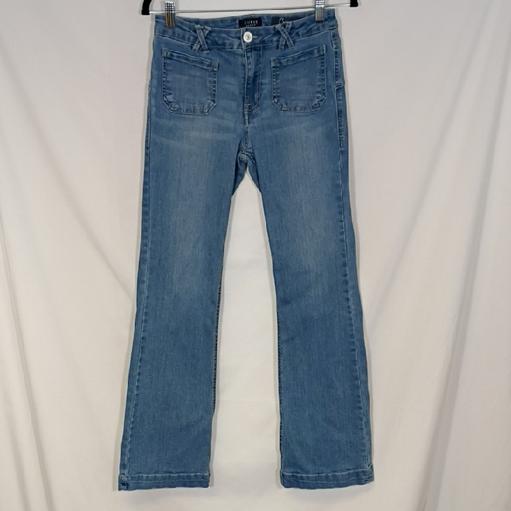 Euc Curve Appeal Curvy Fit Flare Light Blue Jeans Size 2/26